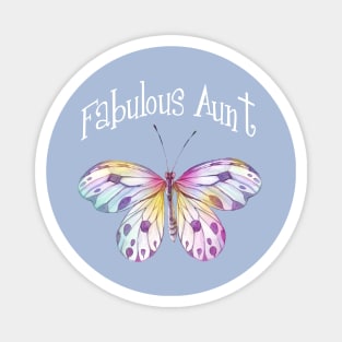 Fabulous Aunt Butterfly Magnet